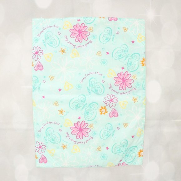 American Girl Doll Cushion & Mat Set Green/Pink Polka Dot Butterfly Pattern - Picture 2 of 8